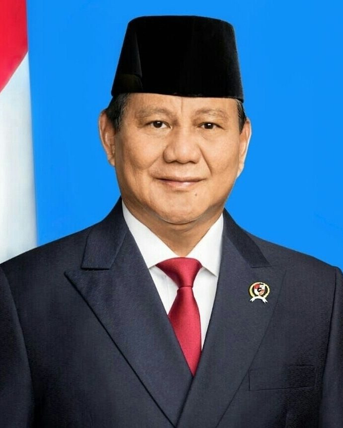 Potret resmi Prabowo Subianto tahun 2019